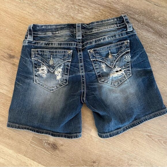 Miss Me Denim Jean Shorts Size 28 Mid Rise Easy Short - Picture 10 of 12